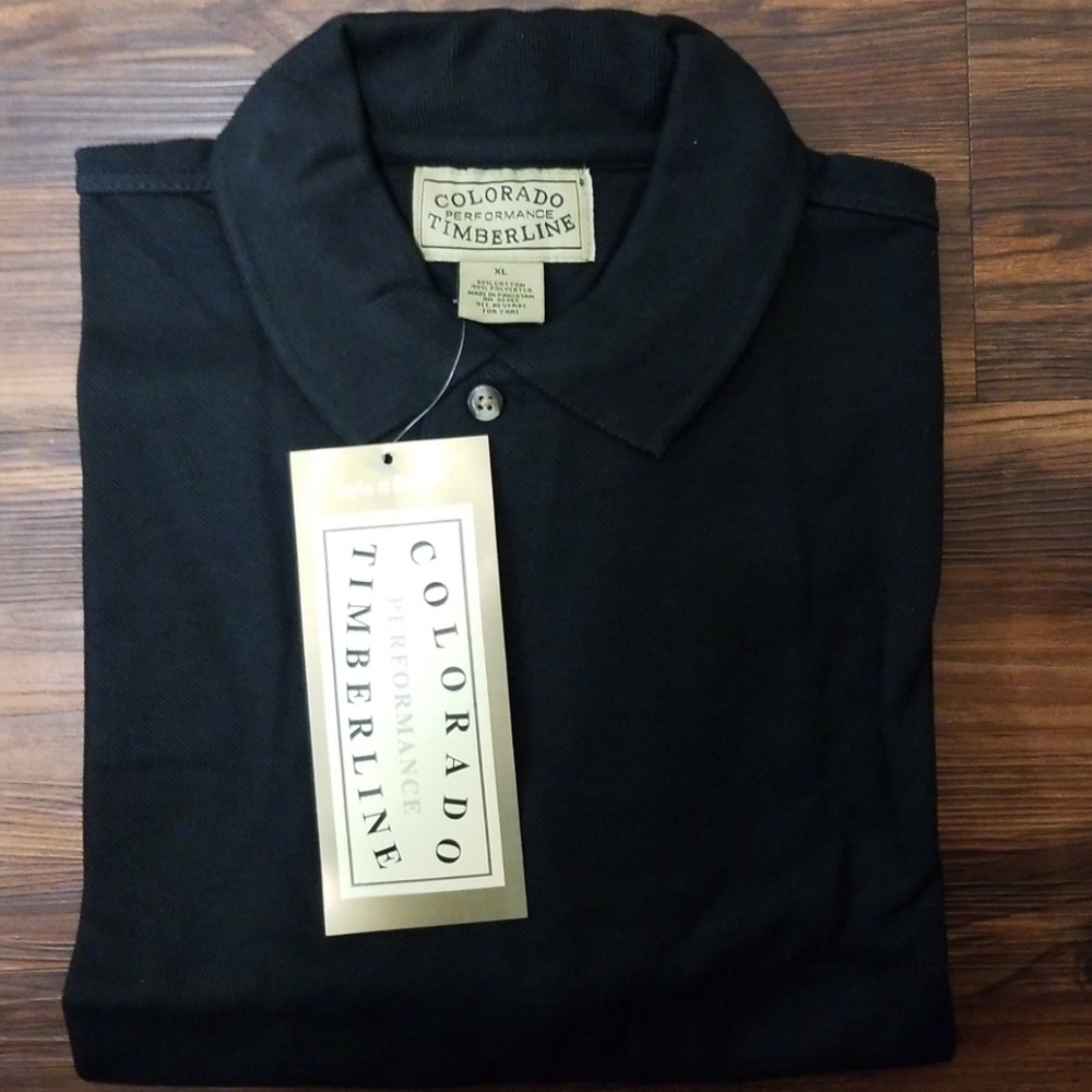 Timberline Black Polo Shirt size XL